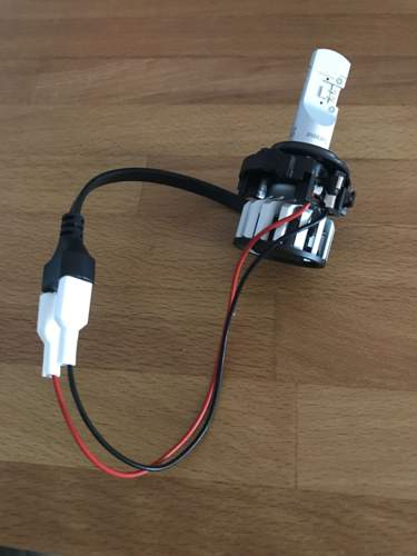Philips H7-LED mit Adapter Typ D