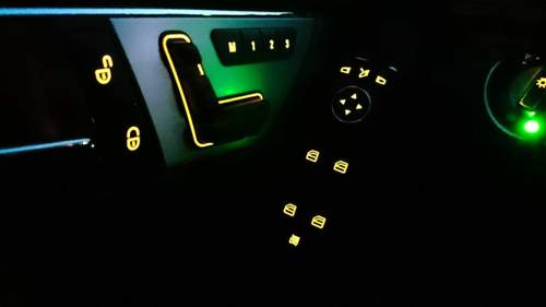 Memory Sitzschalter bei Nacht
