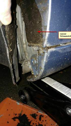 Schaumstoff an Kompost