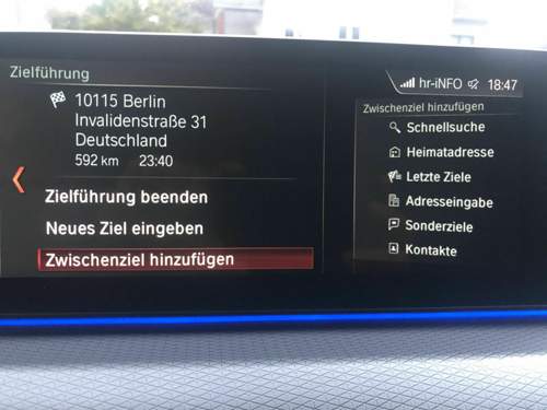Ziele entlang der Route, Endziel