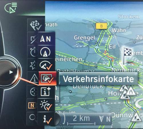 Verkehrsinfokarte