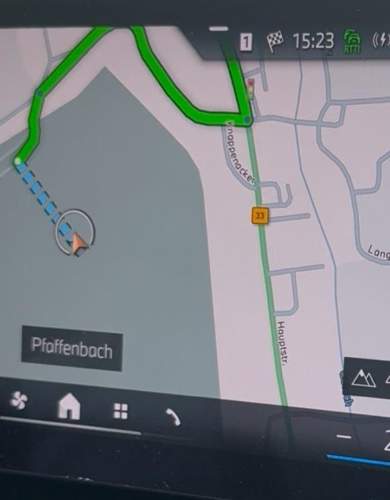 Fahrt war auf der Bundesstraße