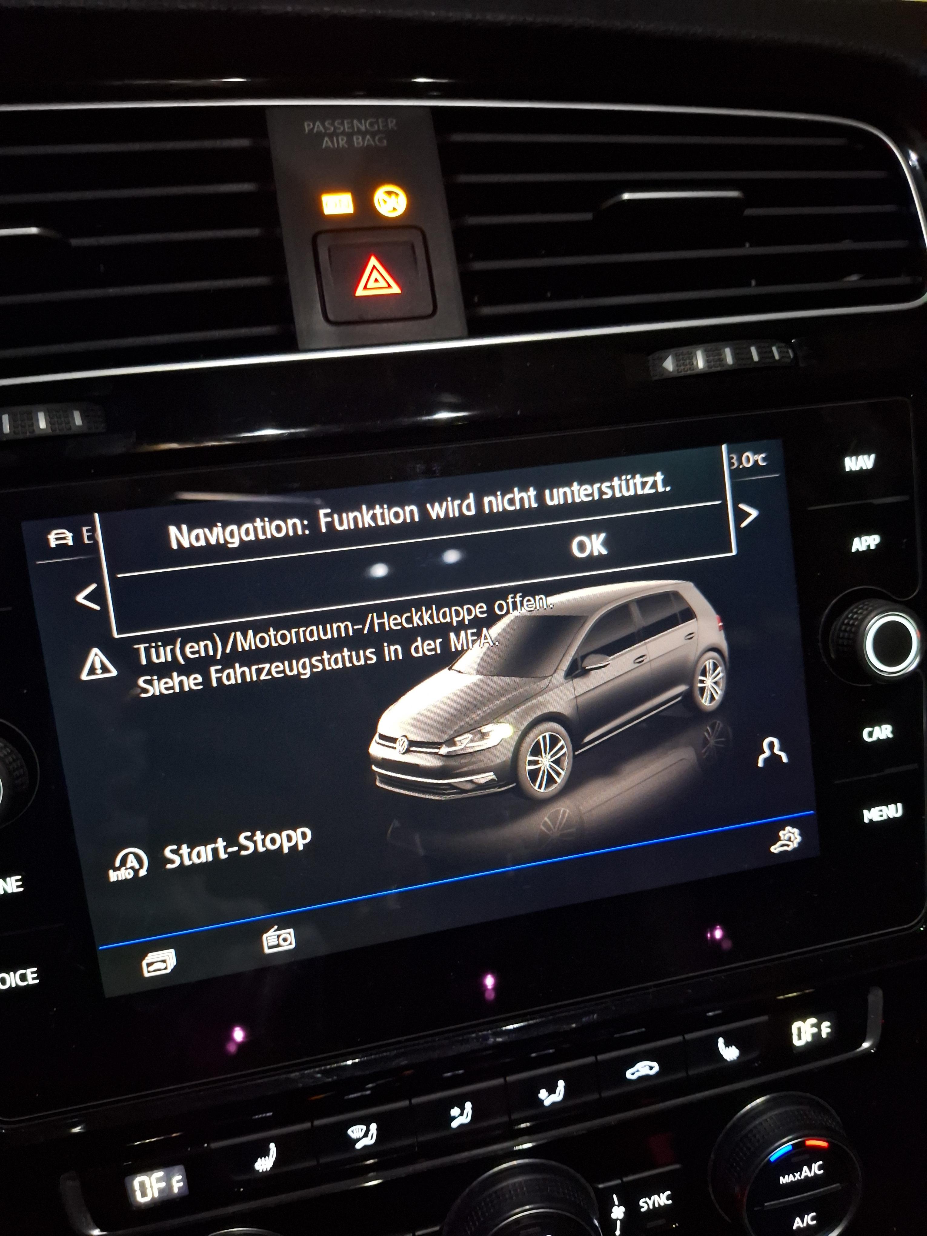 Navi-und Phone Funktion wird nicht unterstützt....
