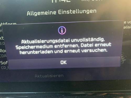 Fehlermeldung