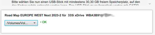 Hinweis USB-Stick