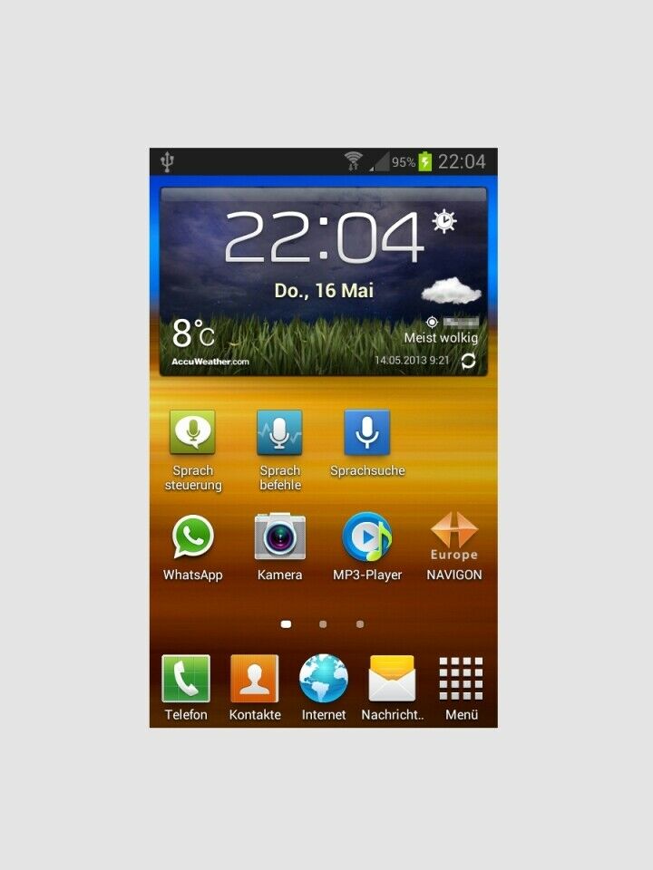 Navigation mit Navigon 4.8.0 für Android auf dem Samsung Galaxy SII im TT