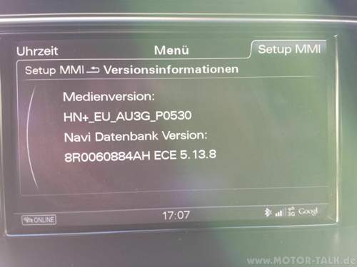 Mmi-versionsinformationen