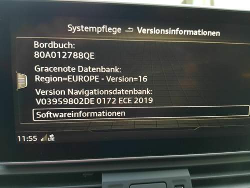 Version nach Update