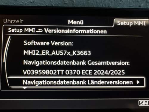 Karten Update MIB 2024 2025