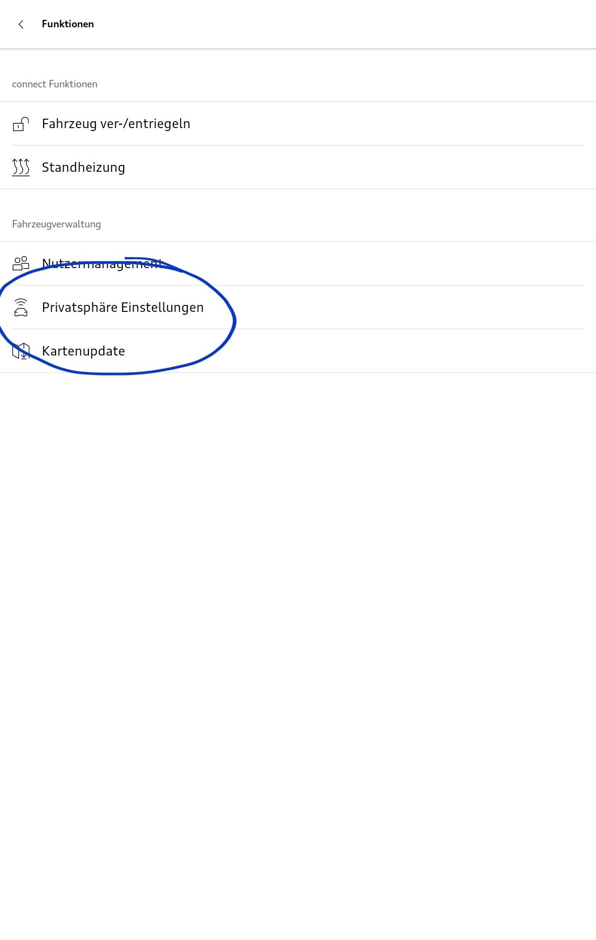 Navigationsupdate/Kartenupdate