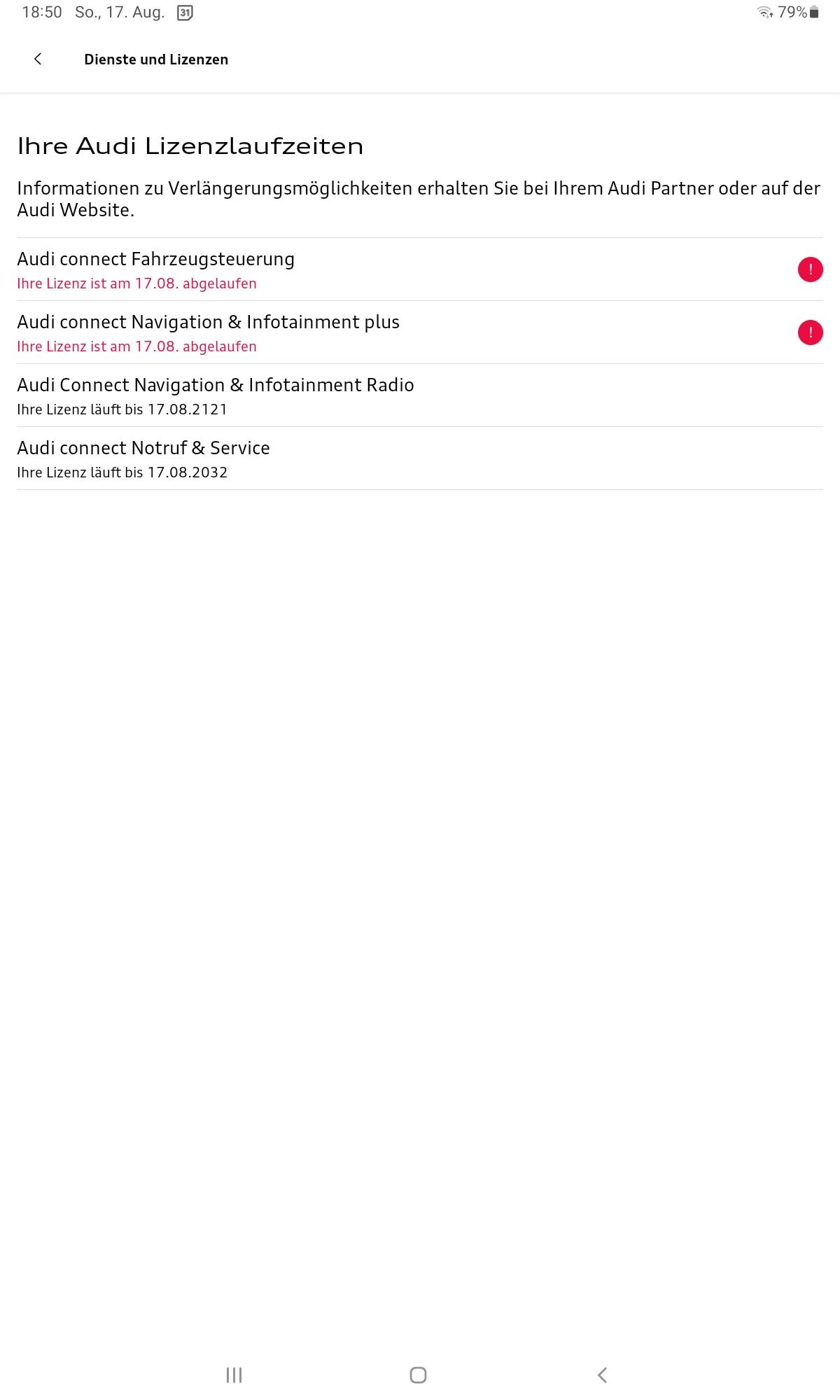 Navigationsupdate/Kartenupdate