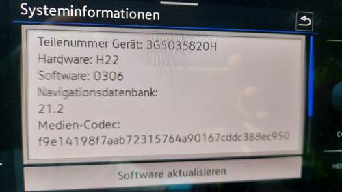 MIB3 Systeminfo