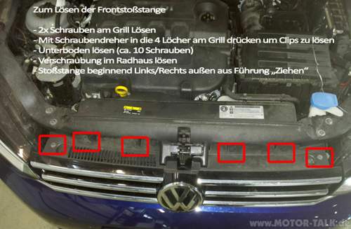 Frontstossstange-loesen