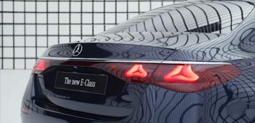 W214 Chromspange Heck