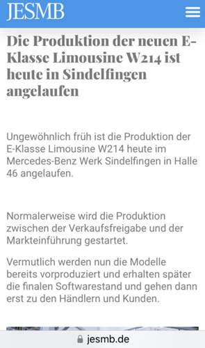Produktionsstart