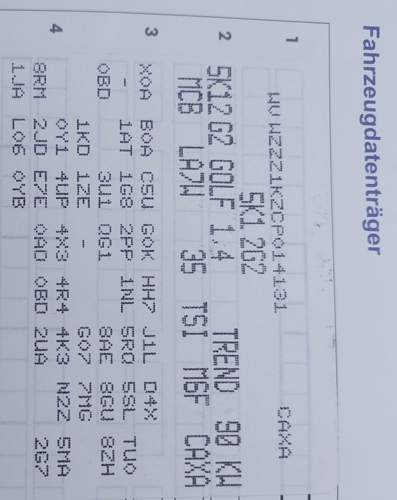 Fahrzeugdaten