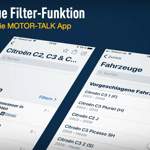 Themen nach Fahrzeugen filtern: Jetzt in der App
