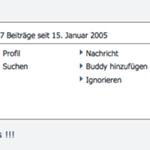 Das Ergebnis: Der Nutzer ist markiert und Infos können abgerufen werden.