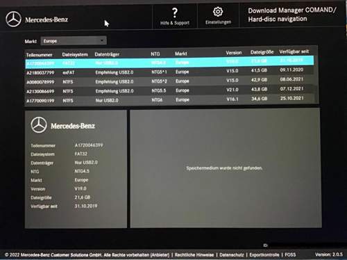 Mercedes Download Manager