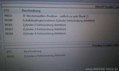 Fehlerspeicher