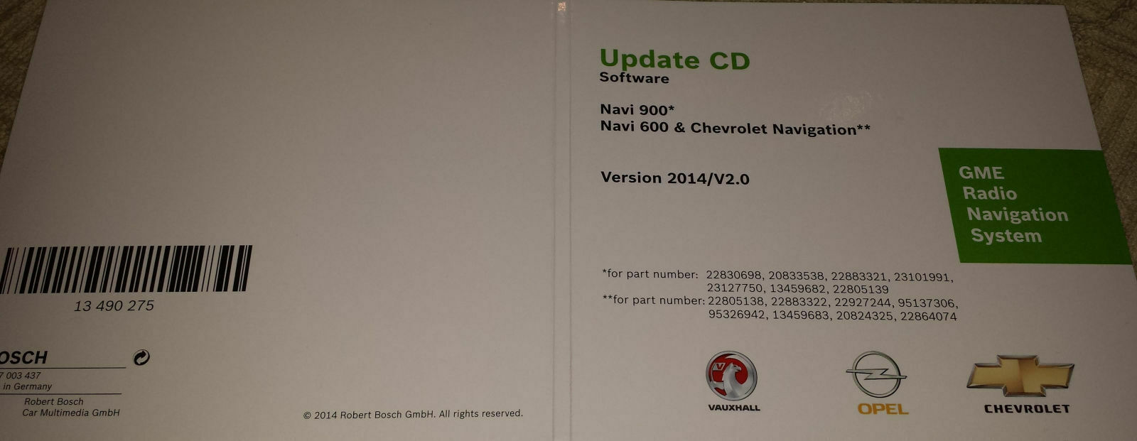Neue Software CD für Navi 600 und 900