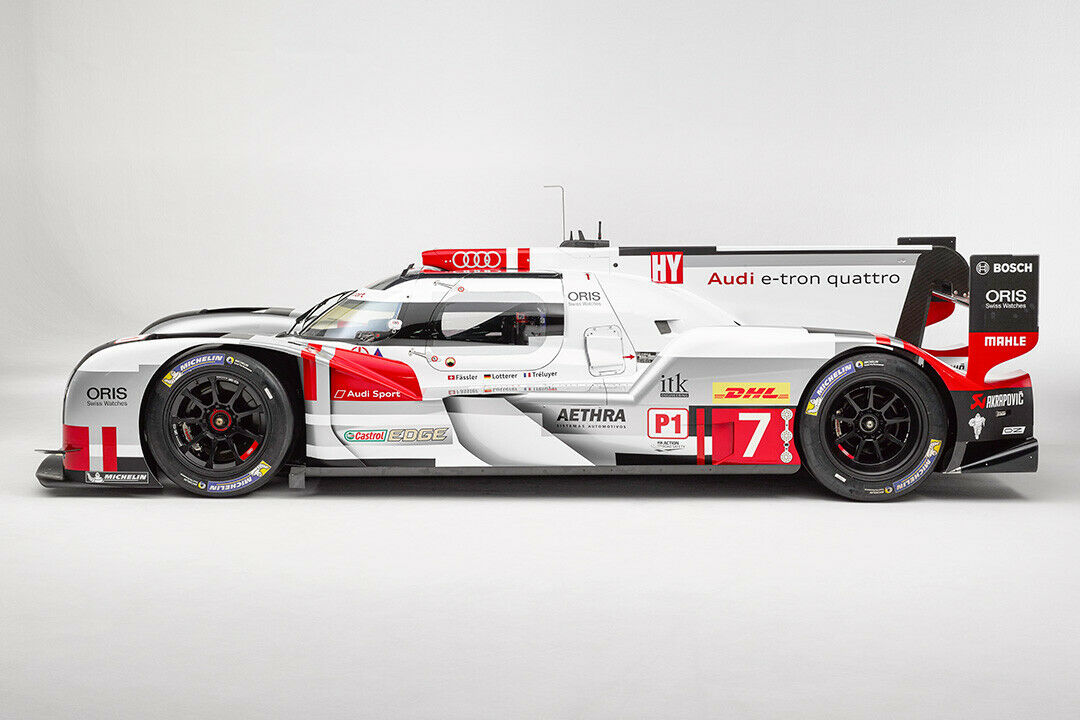 Audi rüstet den R18 E-Tron für die Hochgeschwindigkeitskurse mit modifizierten Flügeln aus
