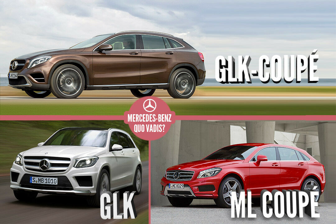 GLK Coupé, GLK, ML Coupé: So stellt sich unser Grafiker Mercedes' neue SUV vor