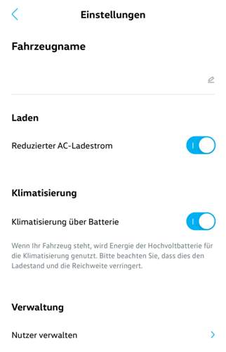 First switch: reduced charging power