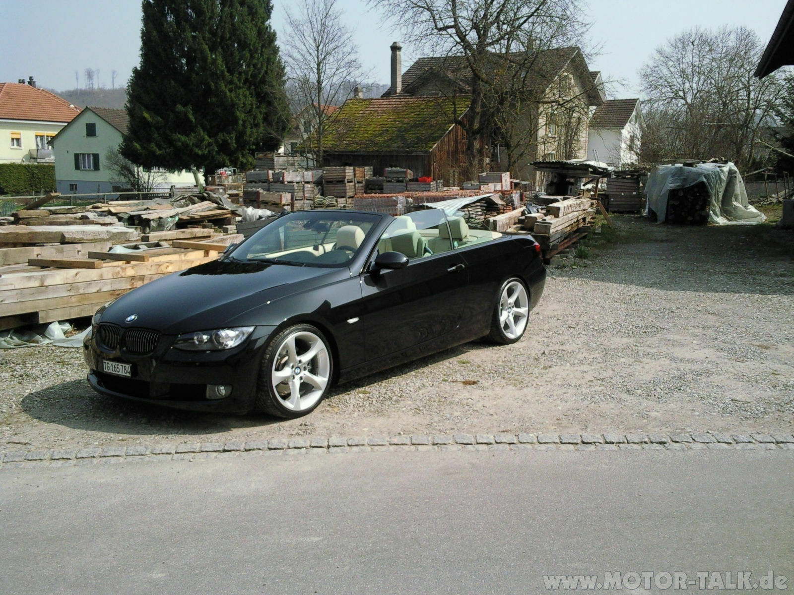 Neuer 325i Cabrio e93 - 04.04.09 - Azuritblack, Indiv. Leder, Hamann 19" -