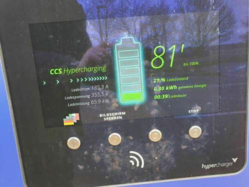 1. Ladung Start bei 20%