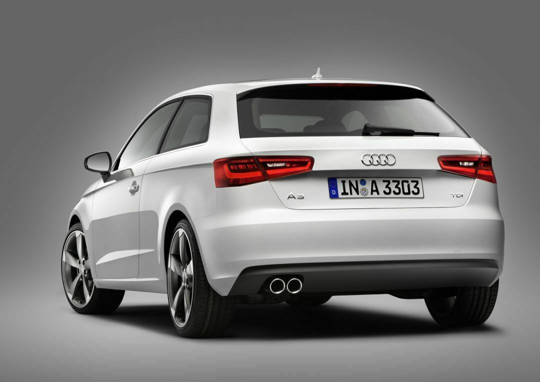 Heckansicht des neuen Audi A3