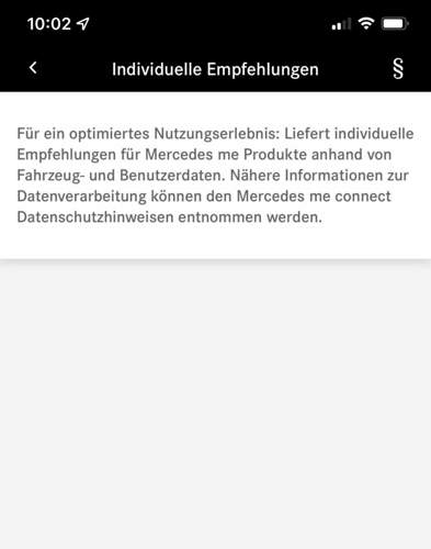 MercMe Indiv.Einstellungen