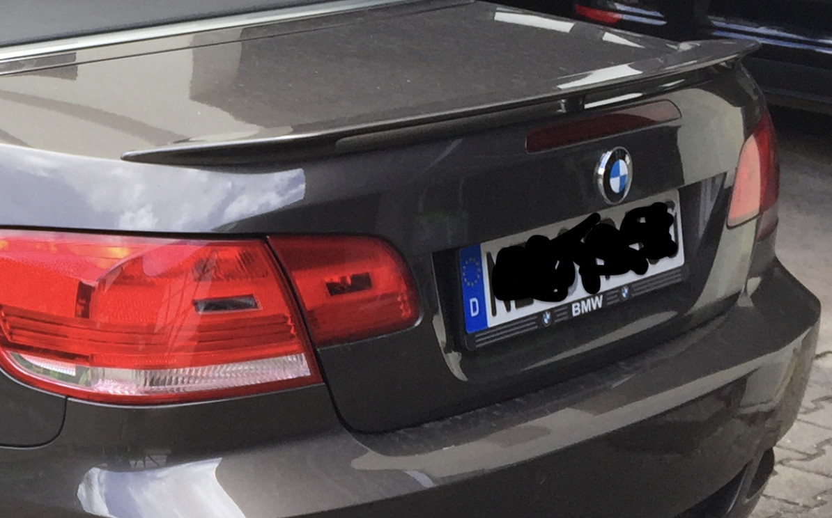 Neuer E92 - Unbekannter Heckspoiler