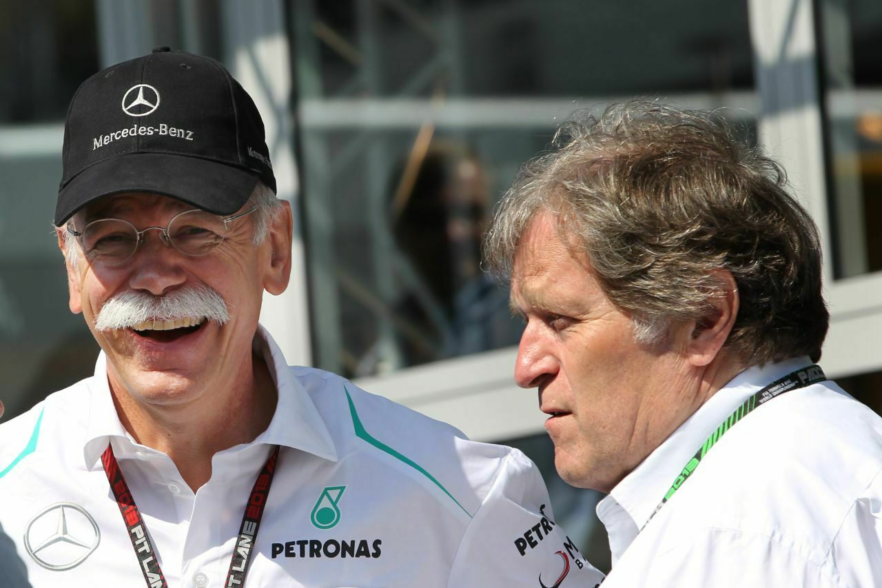 Norbert Haug (r.) mit Daimler-Chef Dieter Zetsche