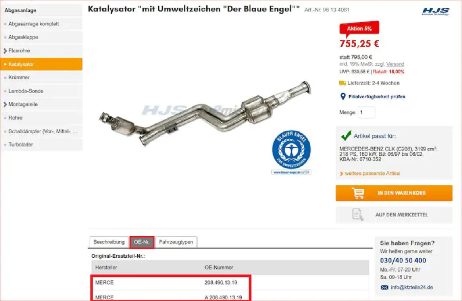 Neuer Katalysator notwendig - aber welchen nehmen?
