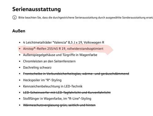 R-Line Serienausstattung