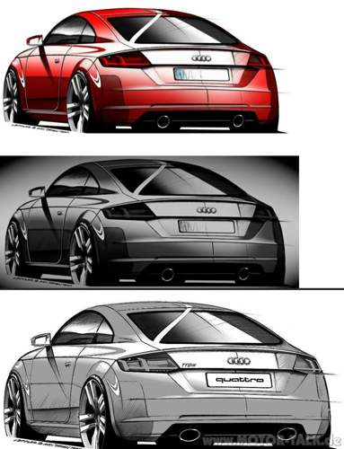 Audi-skizze-und
