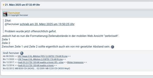 Mobile Web Ansicht