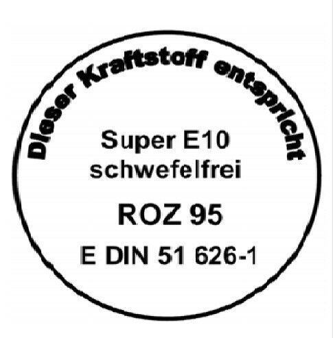 E10-Plakette