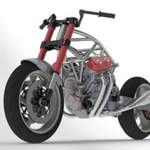 Rahmen mit Motor