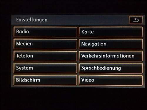 Menüpunkt Sprachkommandos