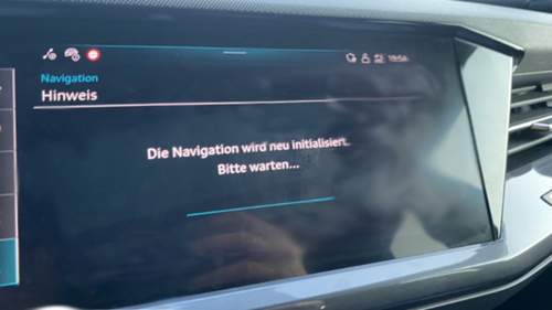 Die Navigation wird neu initialisiert