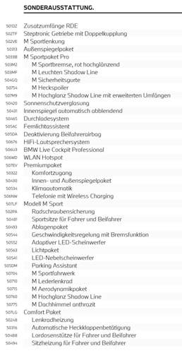 Sonderausstattung