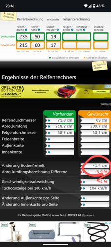 Reifenrechner