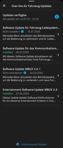 MBUX OTA Updates