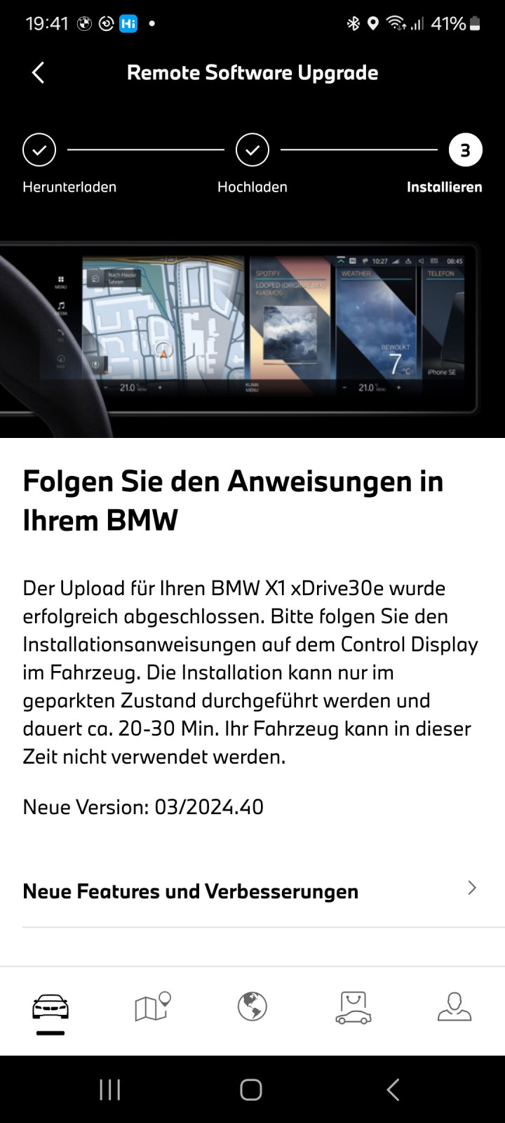 Neues Remote Software Upgrade 11/2024.73