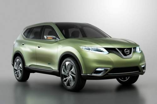 Gab einen ersten Ausblick: Nissan Hi Cross Concept, 2012. Die Studie basierte auf einer modifizierten Frontantriebsplattform und besaß einen Hybridantrieb