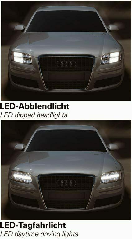 Neulich bei Ingolstadt!Audi S6 mit grellen bläulichen Leds in den Standlichtern!