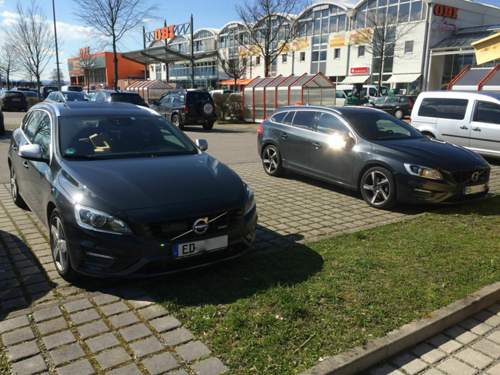 V60 Treff vorm Baumarkt 2