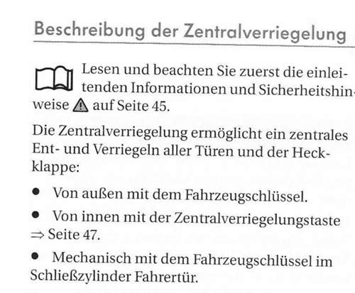 Zentralverriegelung